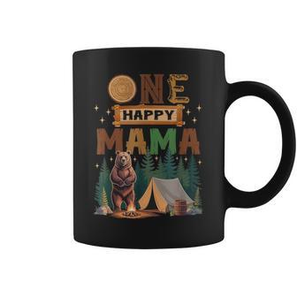 One Happy Mama Camper 1St Birthday Camping Bear Coffee Mug - Monsterry