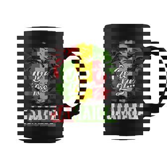 One Love Jamaica 2025 Hibiscus Flower Caribbean Vacation Coffee Mug | Mazezy