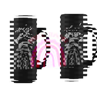 One Loved Music Teacher Appreciation Cute Rainbow Valentine Coffee Mug | Mazezy