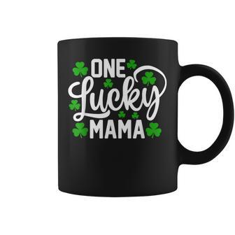 One Lucky Mama St Patrick's Day Shamrocks Coffee Mug - Thegiftio