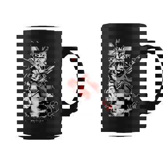 Orchestra Musician Violinist Rock Cat Playing Violin Coffee Mug | Mazezy