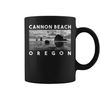 Oregon Cannon Beach Skyline Haystack Rock Travel Souvenir Coffee Mug - Thegiftio UK