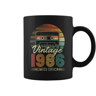 Original 1986 Cumpleañosintage Regalo Leyenda Retro Hombre Y 37 Años Multicolor Talla Manga Larga Algodón Y Poliéster Taza de café - Regaloses