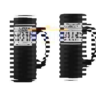 Outatime Classiccifi Retro Future California Placa De Matrícula Taza de café - Regaloses