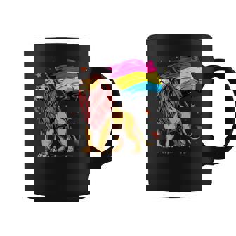 Pan Pride Lion Lgbtq Pansexualidad Pansexual Orgullo Pansexual Bandera Pan Taza de café - Regaloses
