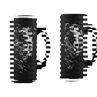 Panda Dibujo Animal Arte Abstracto Panda Taza de café - Regaloses