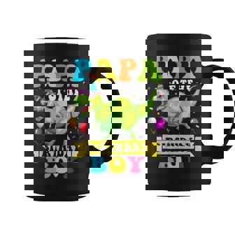Papa Of The Birthday Boy Dinosaur Raptor Coffee Mug | Mazezy