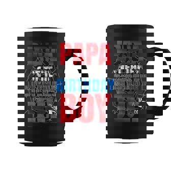 Papa Of The Birthday Boy Matching Family Spider Web Coffee Mug - Thegiftio