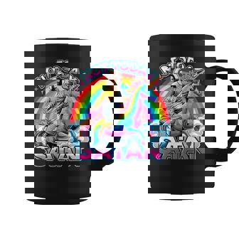 Pas Aujourd'huiatan Jésus Chevauchant Une Licorne Tasse - Cadeauxyz