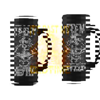 Past My Bedtime Edgy Skeleton Bootleg Hard Skeleton Meme Coffee Mug | Mazezy