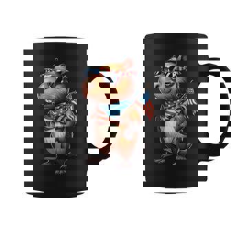 Patriotic Capybara Usa American Flag 4Th Of July Coffee Mug - Thegiftio