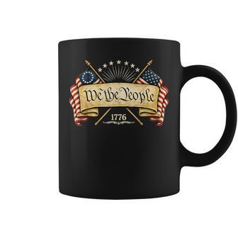 Patriotic Two Flags 1776 2026 We The People Coffee Mug - Thegiftio UK