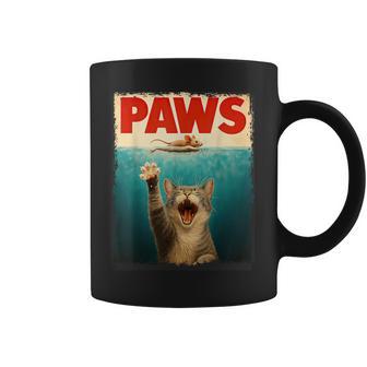 Paws Parody Cat Mouse Humorous Cat Chasing Mouse Kitten Coffee Mug - Seseable
