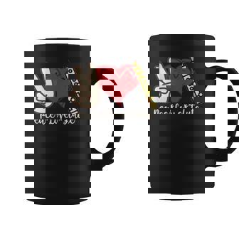 Peace Love Flute Coffee Mug | Mazezy