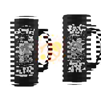 Peace Sign Love T 60S 70S Groovy Hippie Costume Coffee Mug - Monsterry