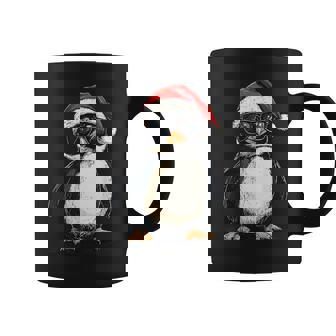 Penguin Santa Hat Penguin Lovers Xmas Christmas Pajama Coffee Mug | Seseable UK