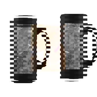 Perro Gracioso Con Ojos Laterales Grandilocuentes Taza de café - Regaloses