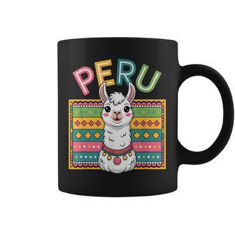 Peru Llama Peruvian Roots Peru Heritage Coffee Mug | Mazezy