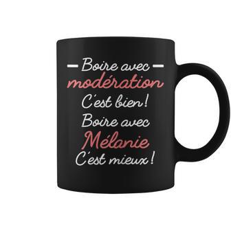 Phrase Personnalisée Humoristique Apéro Bière Mélanie Tasse - Cadeauxyz
