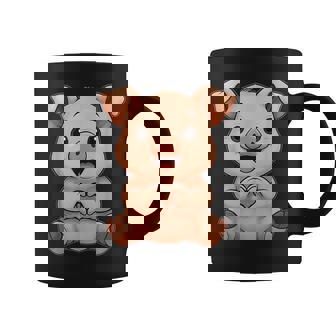 Pig With Heart Cute Pig Motif With Heart Symbol Coffee Mug | Seseable FR