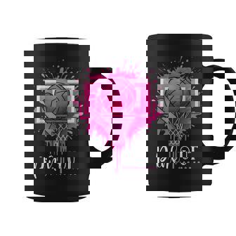Pink Out Basketball Breast Cancer Awareness Coffee Mug - Monsterry