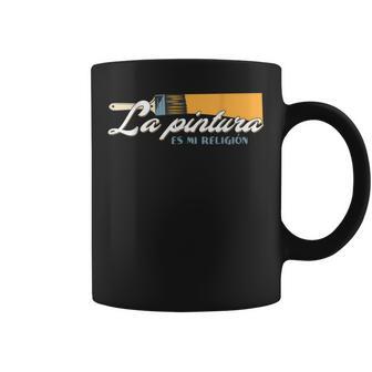 Pintura Es Mi Religion Pintura Artista Hombre Regalo Taza de café - Regaloses
