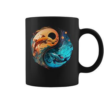 Pisces Horoscope Yin-Yang Symbol Zodiac Sign Coffee Mug - Thegiftio UK