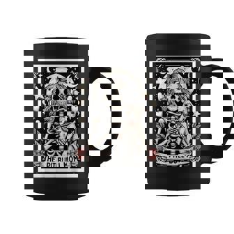 Pitbull Mom Tarot Card Cute Skeleton Pittie Mom Girls Coffee Mug - Thegiftio