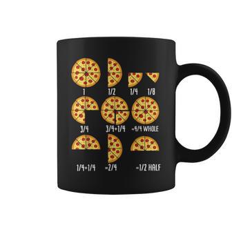 Pizza Slice Fraction Math Teacher Back To School Educational Coffee Mug | Mazezy