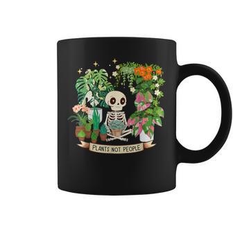 Plant Lover Skeleton Plants Not People Coffee Mug - Thegiftio UK