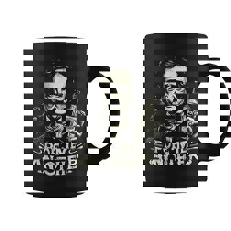 Poe Me Another Distressed Edgar Allan Poe Bourbon Coffee Mug | Mazezy