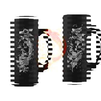 Poisson Koi Japonais Et Fleurs Natation Poisson Tatouage Tasse - Cadeauxyz