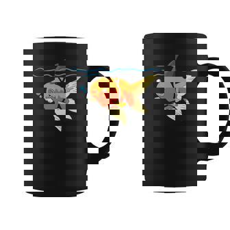 Poisson Rouge Mignon En Forme D'aileron De Requin Tasse - Cadeauxyz