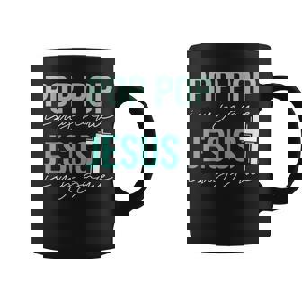 Pop Pop Is My Name Jesus Is My Game Christian Grandpa Coffee Mug | Mazezy