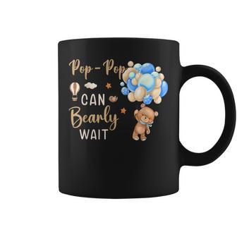 Pop-Pop Can Bearly Wait Bear Gender Neutral Boy Baby Shower Coffee Mug - Thegiftio UK