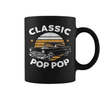 Pop Pop Vintage Retro Classic Car Lover Enthusiast Coffee Mug - Thegiftio UK