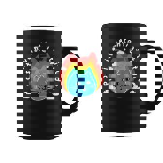 Positive Mental Attitude Arc-En-Ciel Chat Mignon Amusant Humour Tasse - Cadeauxyz