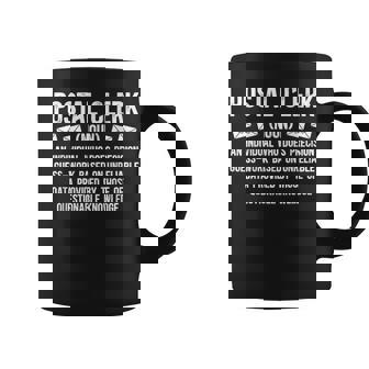 Postal Clerk Definition Post Office Clerk Postal Clerks Coffee Mug - Monsterry