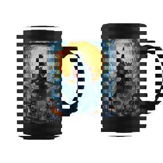 Powerful Kaiju Giant Towering Van Gogh Starry Night Coffee Mug | Seseable FR