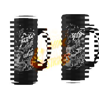 Praise Him With The Strings Psalm 150 4 Christian Guitar Coffee Mug - Monsterry