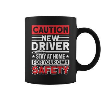 Precaución Nuevo Driver Para Nuevo Conductor Taza de café - Regaloses