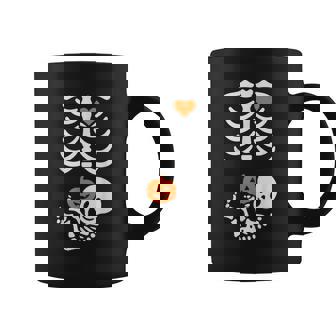 Pregnant Skeleton Baby Bump Halloween Coffee Mug - Thegiftio