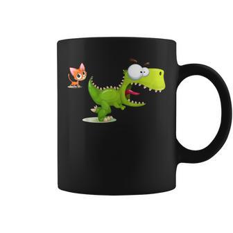 Prehistórico Jurassic Time Dinosaur Tiempo Divertido Taza de café - Regaloses