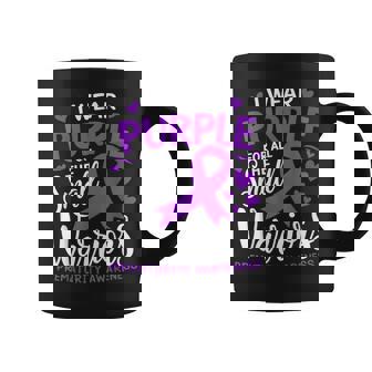 Prematurity Awareness I Wear Purple For All Preemie Warriors Coffee Mug - Monsterry