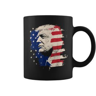 President Trump Portrait Vintage Coffee Mug - Monsterry