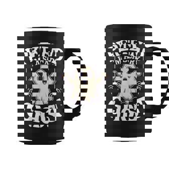 Pretend I'm A Scary Ghost Lazy Halloween Ghost Costume Coffee Mug | Mazezy