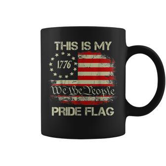 This Is My Pride Flag Usa American 4Th Of July Patriotic Coffee Mug | Seseable CA