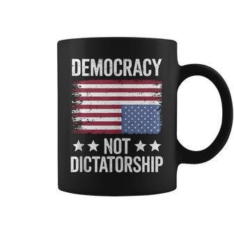Pro Democracy Anti Dictatorship Anti Maga Anti Oligarchy Coffee Mug - Monsterry