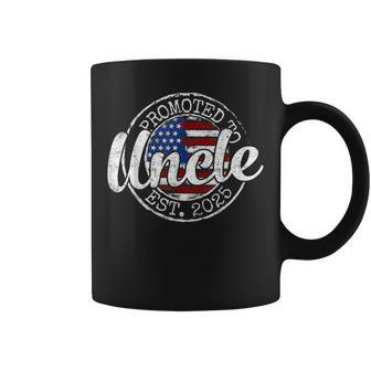 Promoted To Uncle Est 2025 Uncle To Be 1St Time Uncle Coffee Mug - Monsterry