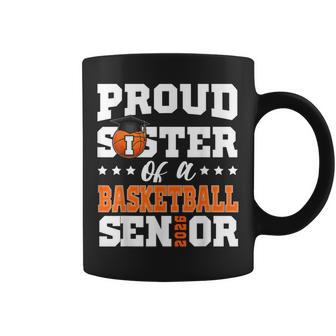 Proud Sister Of A Basketball Senior 2026 Graduation Coffee Mug - Thegiftio